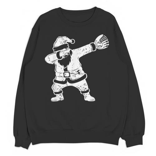 Vintage Dabbing Santa Christmas Baseball Xmas Costume Unisex Sweatshirt - Sportilla