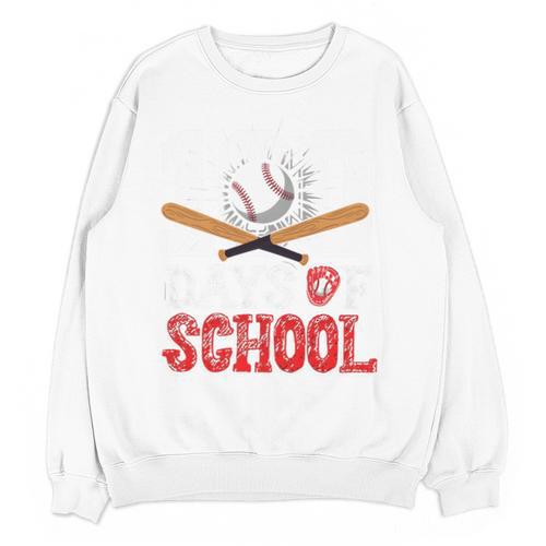 100 Days Of School Baseball 100 Days Smarter Boys Student Unisex Sweatshirt - Sportilla