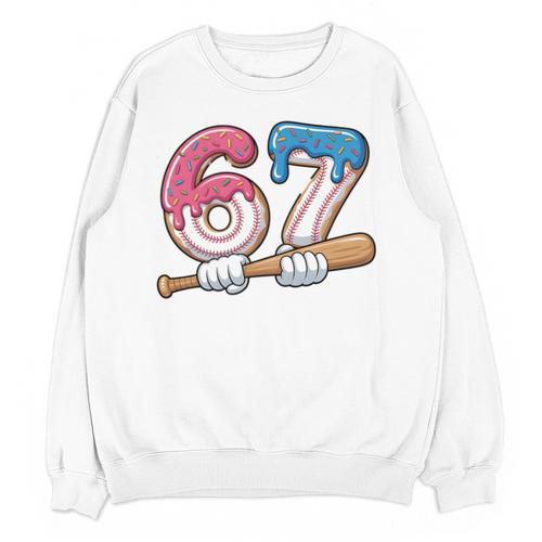 Baseball 67 Kids Ice Cream Drip Six Seven Youth Boys Unisex Sweatshirt - Sportilla