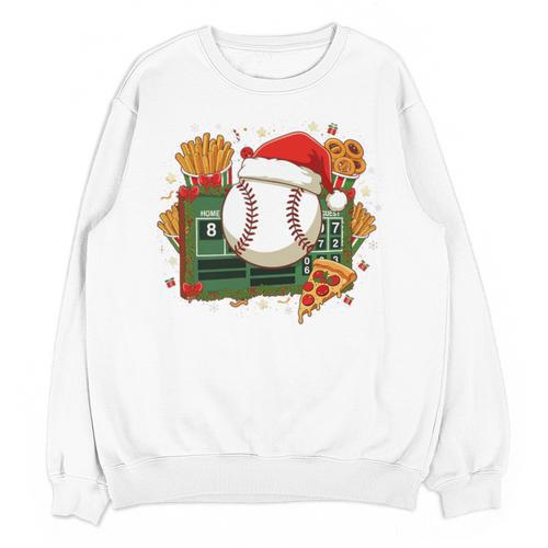 Baseball Christmas Scoreboard Celebration Premium Tri-Blend Unisex Sweatshirt - Sportilla