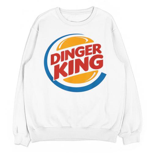 Baseball Dinger King Logo For Home Run Players And Fan Unisex Sweatshirt - Sportilla