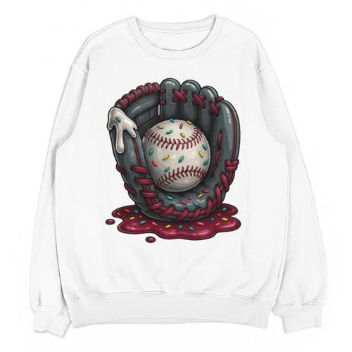 Baseball Drip Team For Boys And Girls Ice Cream Cool Premium Tri-Blend Unisex Sweatshirt - Sportilla