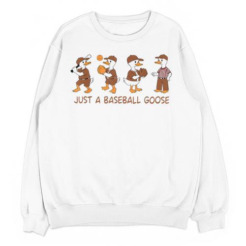 Baseball Goose Baseball Silly Goose Game Day Sports Unisex Sweatshirt - Sportilla