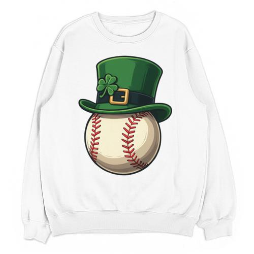 Baseball Leprechaun Hat Saint Patrick Retro Unisex Sweatshirt - Sportilla