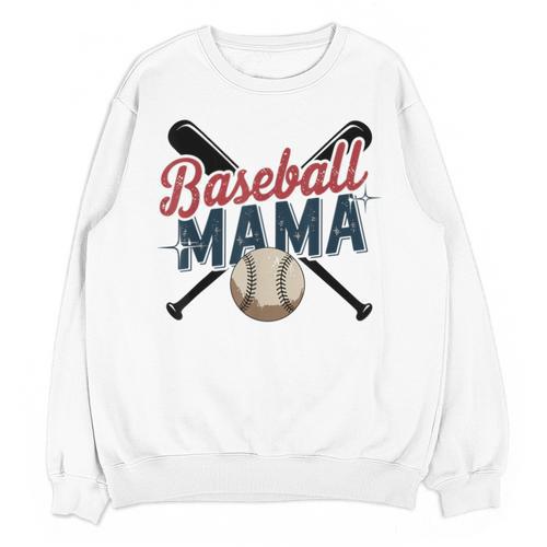 Baseball Mama Squad Proud Sports Mom Game Day Unisex Sweatshirt - Sportilla