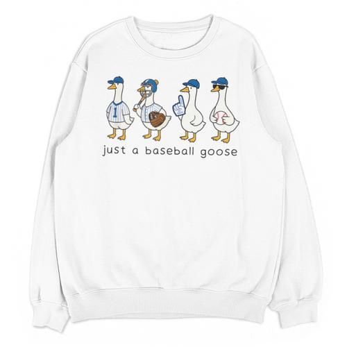 Just a Baseball GooseLife Is Better With Geese On Your Team Unisex Sweatshirt - Sportilla