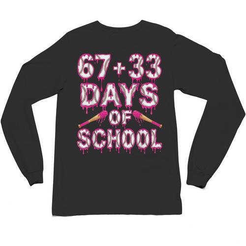 100 Days Of School Baseball Boys Six Seven Drip 100th Day Unisex Long Sleeve T-Shirt - Sportilla