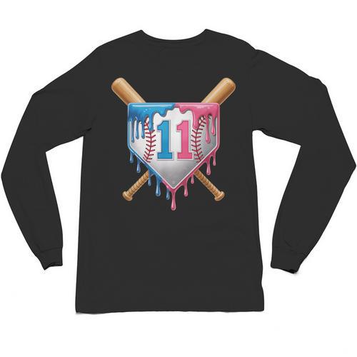 11th Birthday 11yr 2014 Baseball 11 Player 11th Birthday Unisex Long Sleeve T-Shirt - Sportilla