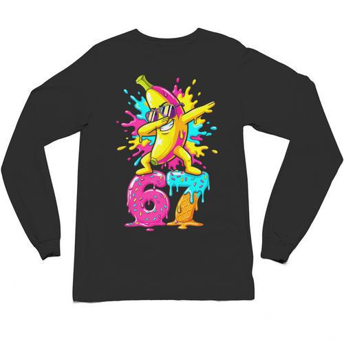67 Baseball Ice Cream Six Seven Dabbing Banana Unisex Long Sleeve T-Shirt - Sportilla