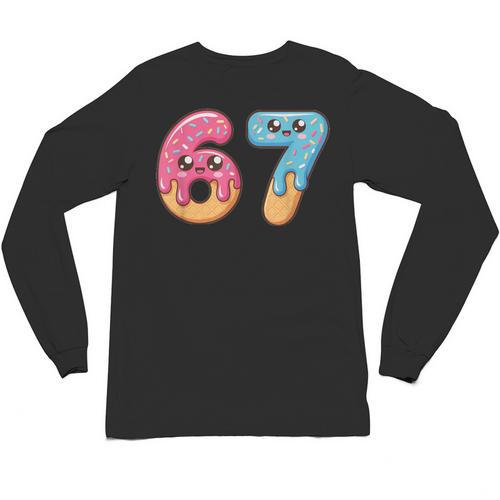 67 Shirt Baseball Life Style 101 Apparel Youth Drip Meme 6 7 Unisex Long Sleeve T-Shirt - Sportilla