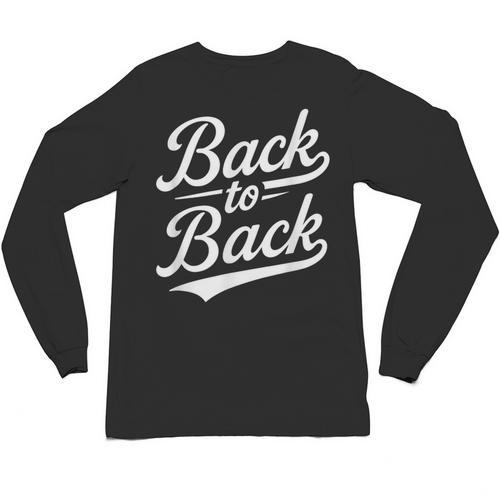 Back To Back For Boys Girls Men Women Baseball Unisex Long Sleeve T-Shirt - Sportilla