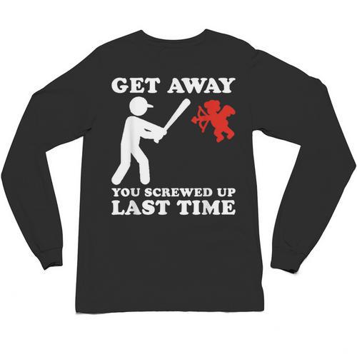 Baseball Anti Valentine Humor Cupid Joke Men Women Unisex Long Sleeve T-Shirt - Sportilla