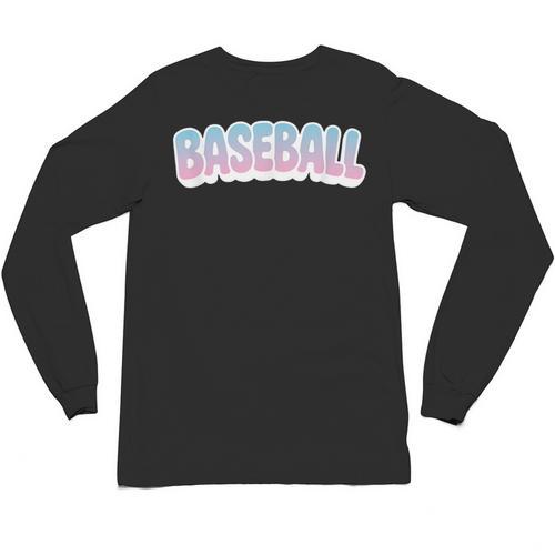 Baseball Bubble Letter Unisex Long Sleeve T-Shirt - Sportilla