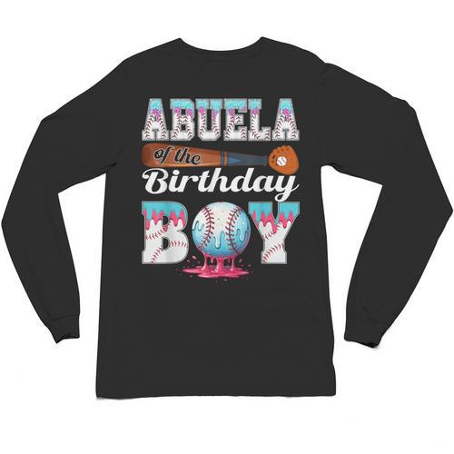 Baseball Ice Cream Drip Abuela Of The Birthday Boy Unisex Long Sleeve T-Shirt - Sportilla