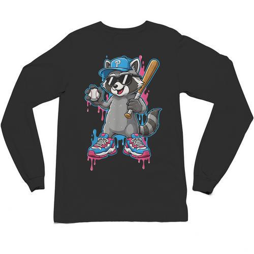 Baseball Ice Cream Drip For Boys And Girls Batter Game Day Unisex Long Sleeve T-Shirt - Sportilla
