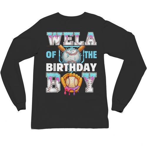 Baseball Ice Cream Drip Wela Of The Birthday Boy Unisex Long Sleeve T-Shirt - Sportilla