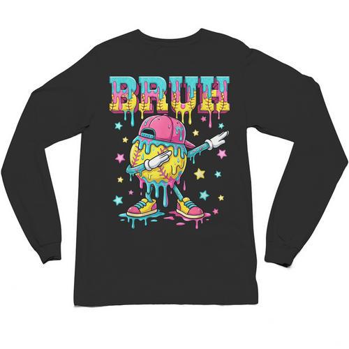Baseball Life Style Apparel Youth Drip Baseball Boys Kid Unisex Long Sleeve T-Shirt - Sportilla