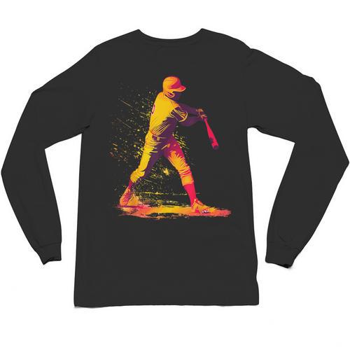 Baseball Player Unisex Long Sleeve T-Shirt - Sportilla