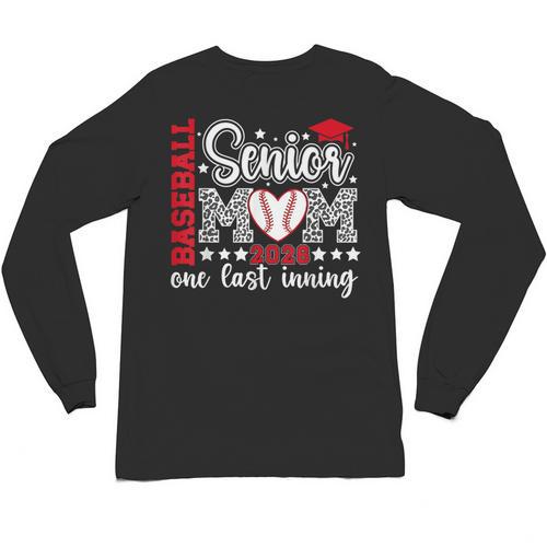 Baseball Senior Mom 2026 Last Inning Baseball Senior Mama Unisex Long Sleeve T-Shirt - Sportilla