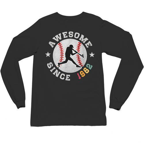 Birthday Baseball Lover 64 Years Old Awesome Since 1962 Unisex Long Sleeve T-Shirt - Sportilla