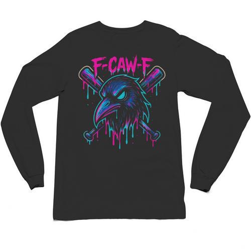 Cool Baseball F Caw F Crow Fcawf Raven Fawk Off Bird Unisex Long Sleeve T-Shirt - Sportilla