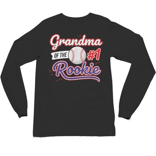 Grandparent Grandma Of The 1 Rookie Baseball Unisex Long Sleeve T-Shirt - Sportilla