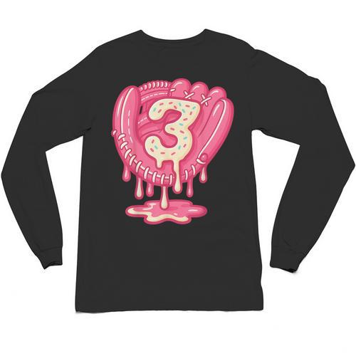 Ice Cream Baseball Glove 3rd Birthday Edition Unisex Long Sleeve T-Shirt - Sportilla
