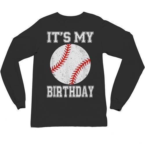It’s My Birthday Baseball Vintage Style Unisex Long Sleeve T-Shirt - Sportilla