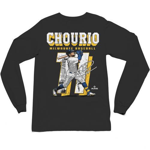 Jackson Chourio Milwaukee MLB Baseball Player MLBJCH201M Unisex Long Sleeve T-Shirt - Sportilla