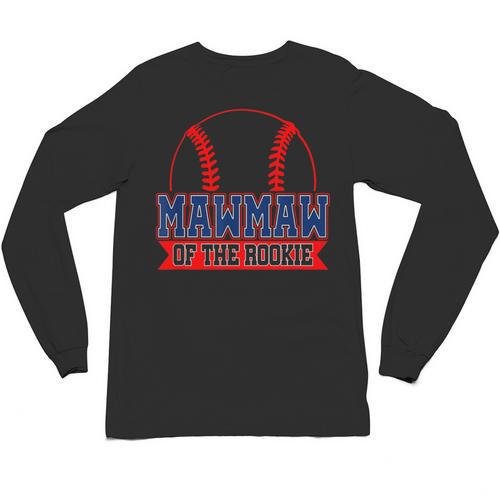Mawmaw Rookie Of Year 1st Birthday Baseball Theme Matching Unisex Long Sleeve T-Shirt - Sportilla