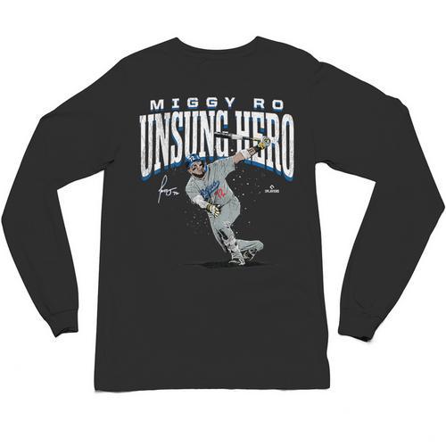 Miguel Rojas Unsung Hero Los Angeles Baseball MLBPA Unisex Long Sleeve T-Shirt - Sportilla