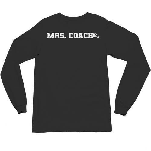 Mrs Coach Football Basketball Baseball Coach Wife Unisex Long Sleeve T-Shirt - Sportilla