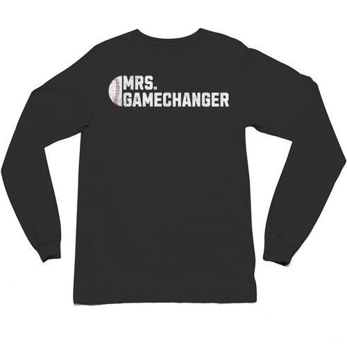 Mrs Gamechanger Baseball Scorekeeper Love Unisex Long Sleeve T-Shirt - Sportilla