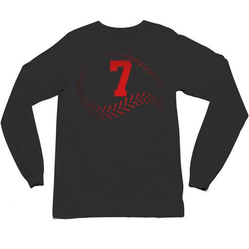 Number 7 Years Baseball 7TH Birthday Unisex Long Sleeve T-Shirt - Sportilla