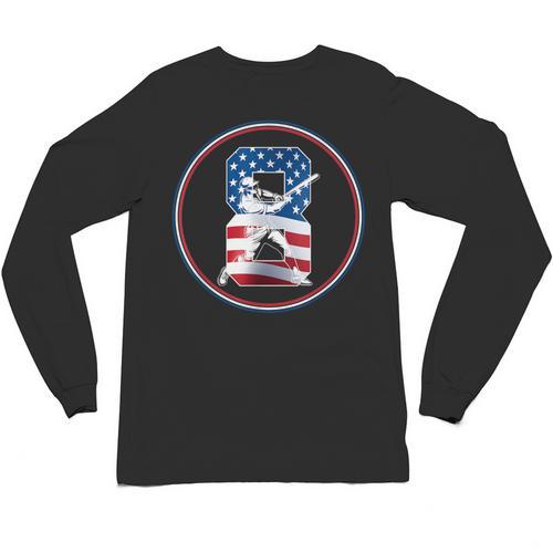 Number 8 Years Baseball 8TH Birthday Unisex Long Sleeve T-Shirt - Sportilla