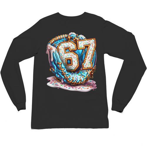 Six Seven Baseball Lifestyle 67 Meme Gen Alpha Slang Unisex Long Sleeve T-Shirt - Sportilla