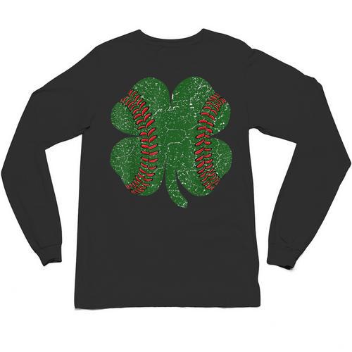 St Patricks Day Shamrock Baseball Saint Paddy's Unisex Long Sleeve T-Shirt - Sportilla