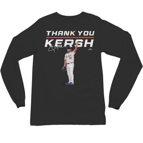 Thank You Kersh Clayton Kershaw Los Angeles Baseball MLBPA Unisex Long Sleeve T-Shirt - Sportilla