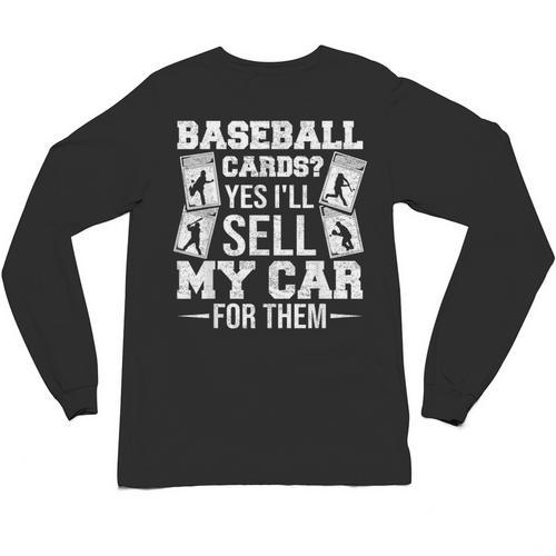 Trading Card Collector Cardboard Baseball Card Collector Unisex Long Sleeve T-Shirt - Sportilla