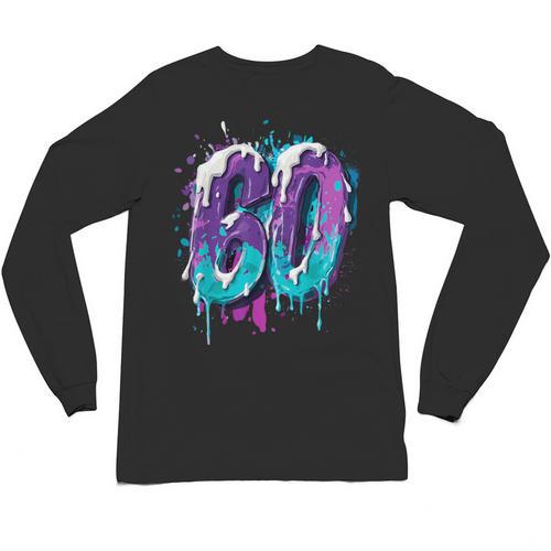 Vintage Baseball 60 Number Unisex Long Sleeve T-Shirt - Sportilla