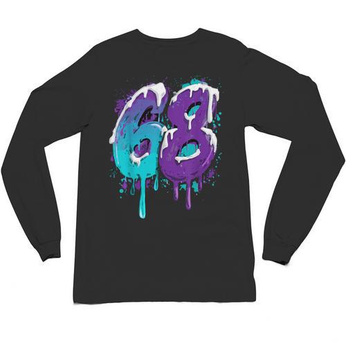 Vintage Baseball 68 Number Unisex Long Sleeve T-Shirt - Sportilla
