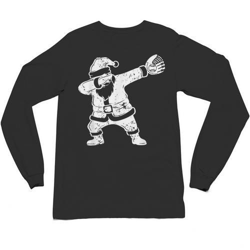 Vintage Dabbing Santa Christmas Baseball Xmas Costume Unisex Long Sleeve T-Shirt - Sportilla