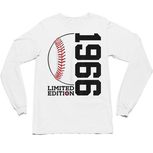 60th Birthday Baseball Limited Edition 1966 Unisex Long Sleeve T-Shirt - Sportilla