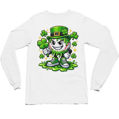 Baseball Drip Icecream Apparel Youth Boy St Patrick Day Unisex Long Sleeve T-Shirt - Sportilla