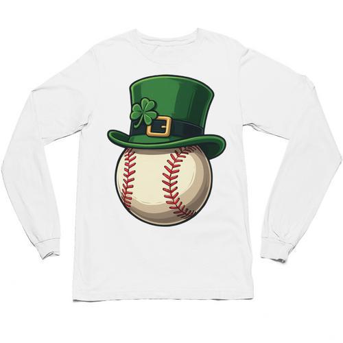 Baseball Leprechaun Hat Saint Patrick Retro Unisex Long Sleeve T-Shirt - Sportilla