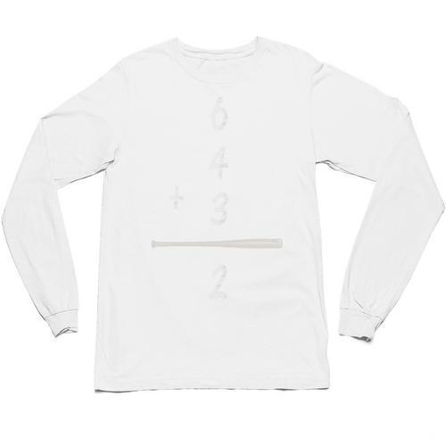 Baseball Math 6 4 3 2 Double Play Cute Softball Game Premium Tri-Blend Unisex Long Sleeve T-Shirt - Sportilla