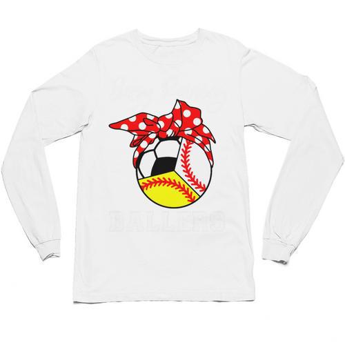 Busy Raising Ballers Baseball Softball Soccer Mom Premium Tri-Blend Unisex Long Sleeve T-Shirt - Sportilla