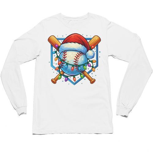 Christmas Baseball Drip For Boys Kids Ice Cream Drip Unisex Long Sleeve T-Shirt - Sportilla