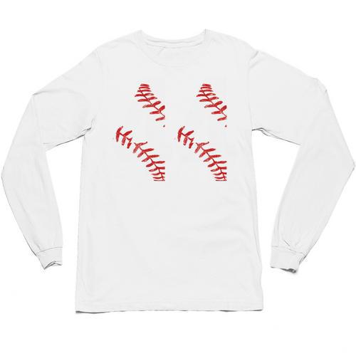 Distressed Baseball Number 44 Jersey Uniform Player Fan Unisex Long Sleeve T-Shirt - Sportilla