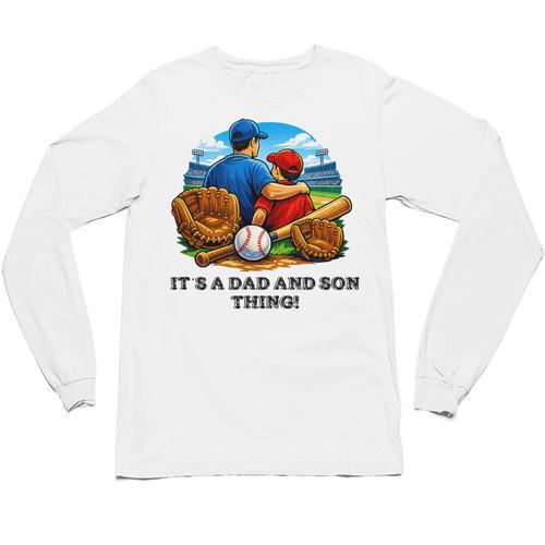 Father Son Baseball Father's Day Unisex Long Sleeve T-Shirt - Sportilla